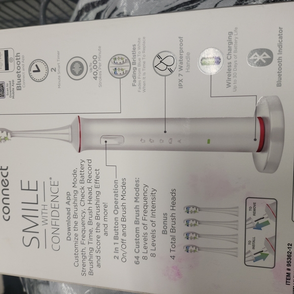 NWT SONICLEAN CONNECT POWER TOOTHBRUSH + 4 BRUSH HEAD. - Picture 5 of 5